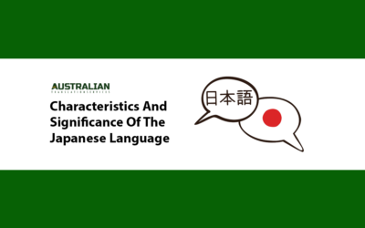 Characteristics And Significance Of The Japanese Language