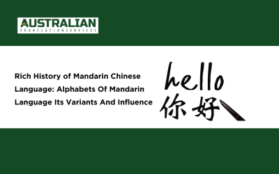 Rich History of Mandarin Chinese Language: Alphabets Of Mandarin Language Its Variants And Influence