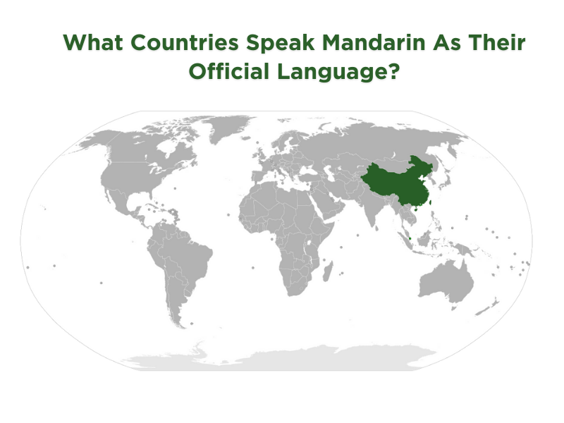 What Countries Speak Mandarin As Their Official Language?
