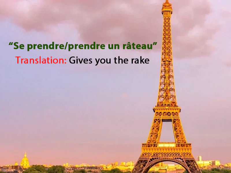 Translation: Gives you the rake Translation: Gives you the rake
