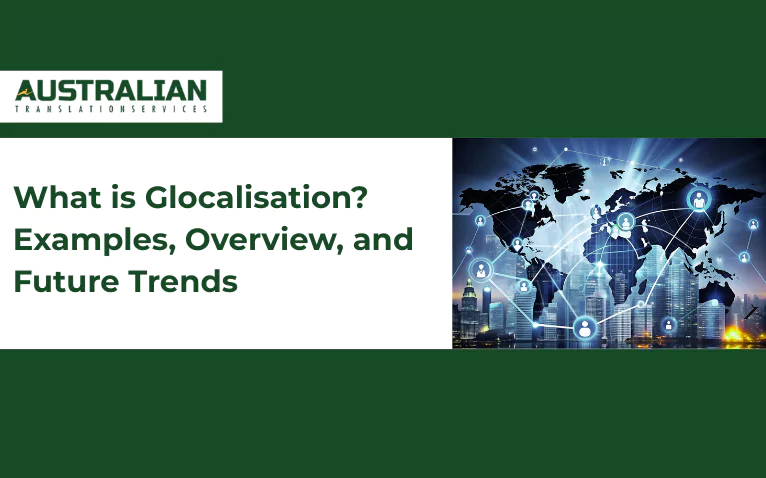 Illustration showing global and local cultural fusion, answering the question: What is glocalisation?