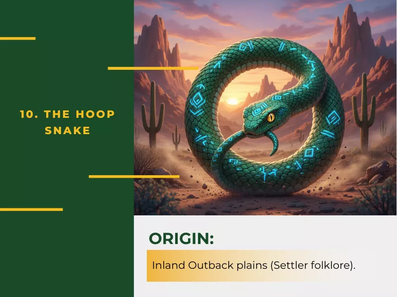 The Hoop Snake – The Outback’s Rolling Menace<br />
