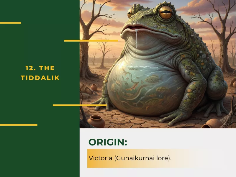 The Tiddalik – The Greedy Frog of the Flood<br />
