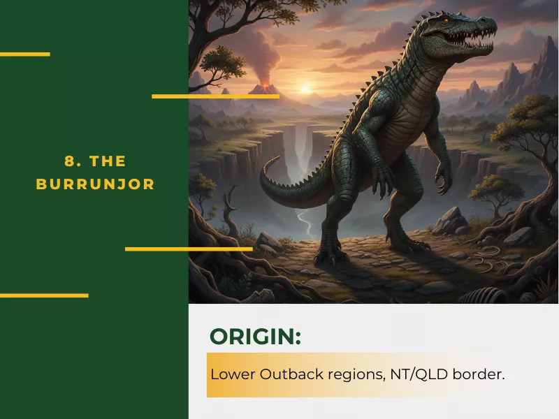  The Burrunjor – The Outback’s "Living Dinosaur."<br />
