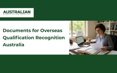 Documents for Overseas Qualification Recognition in Australia