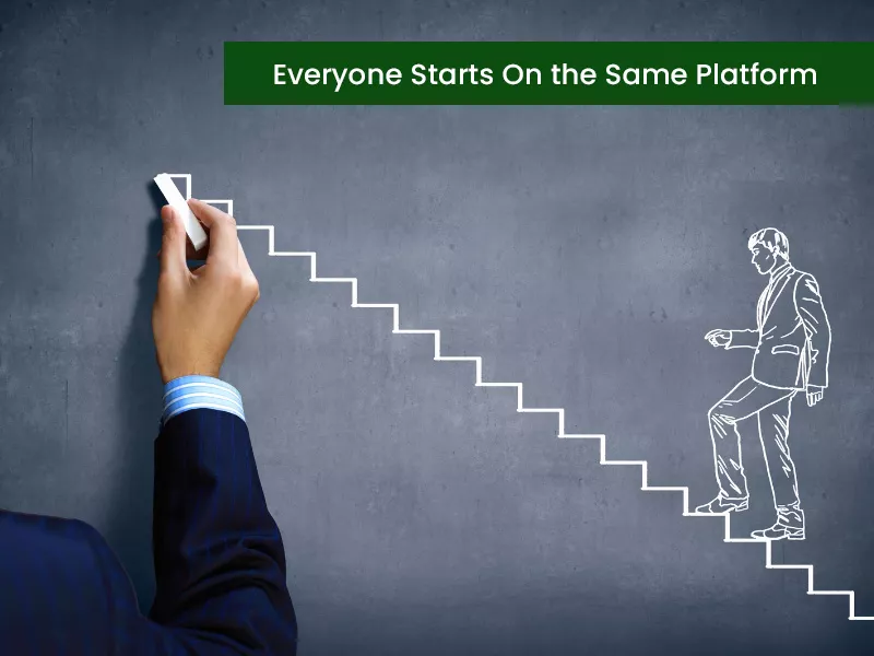 Everyone Starts On the Same Platform