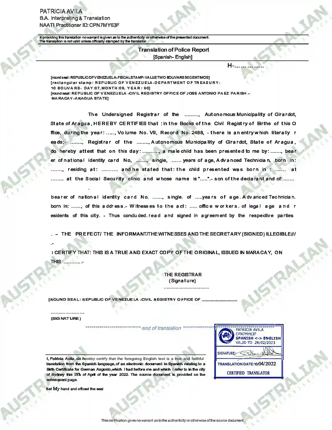 Police Report
